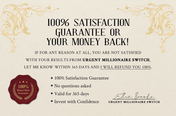 Urgent Millionaire Switch money back