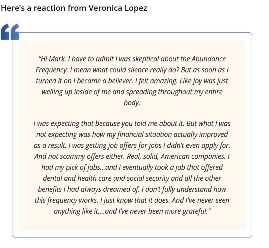 Abundance Frequency Customer Reviews