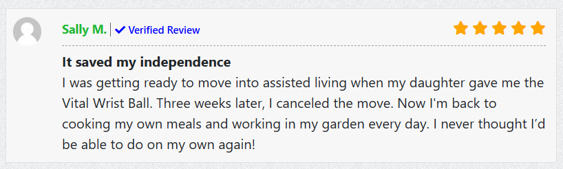 Vital Wrist Ball Customer Reviews